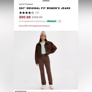 Levi’s 501 in brown